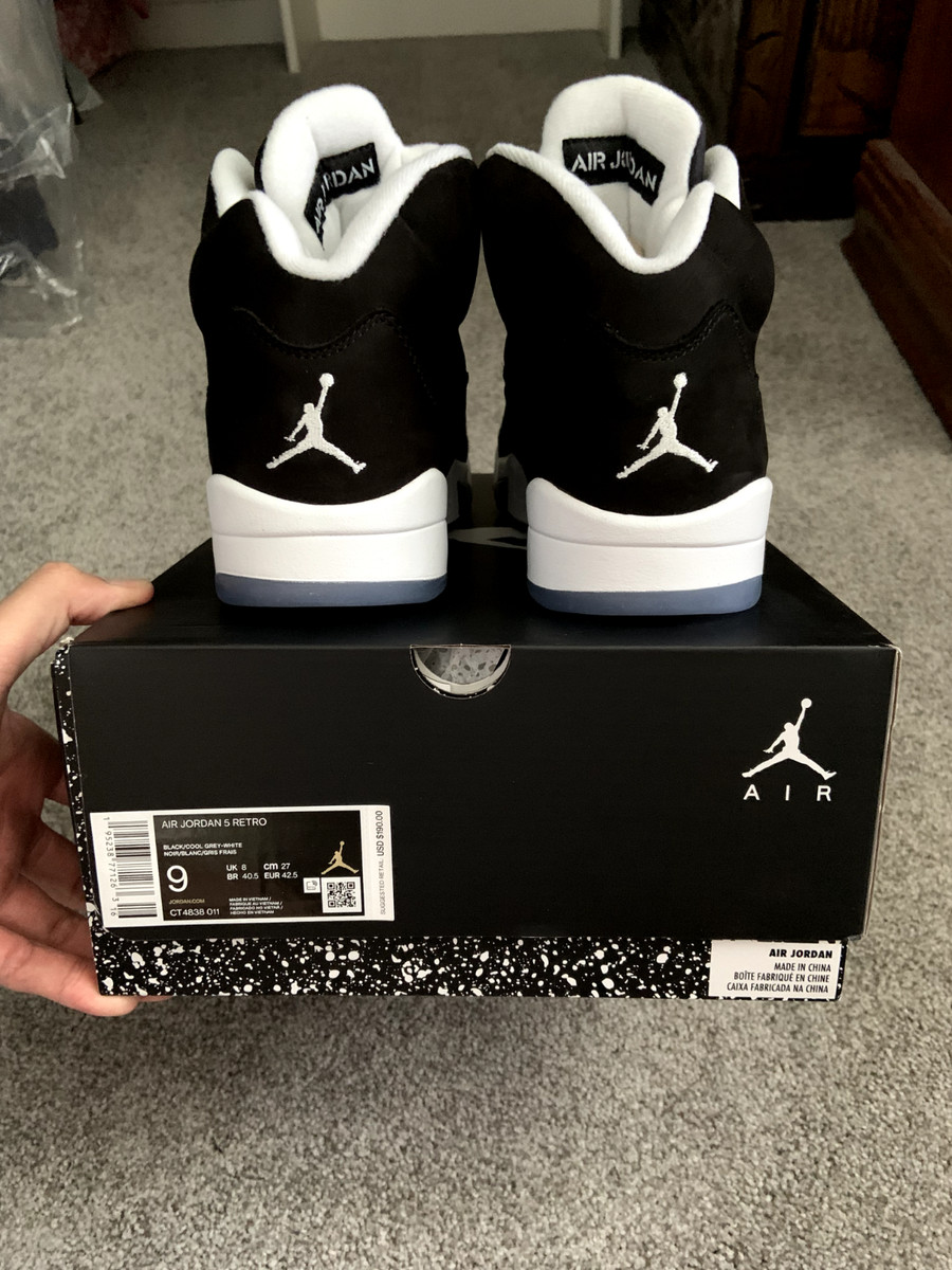 jordan 5 oreo size 9