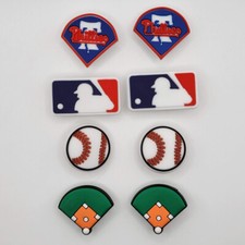 MLB Philadelphia Phillies Baseball Team For Crocs Shoe Charms Jibbitz - 8 Pieces