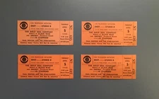 4 Consecutive CBS Television Network Jo Stafford Show Tickets - 1955