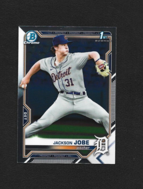 2021 Bowman Draft Jackson Jobe Chrome BDC-69 Detroit Tigers (F)