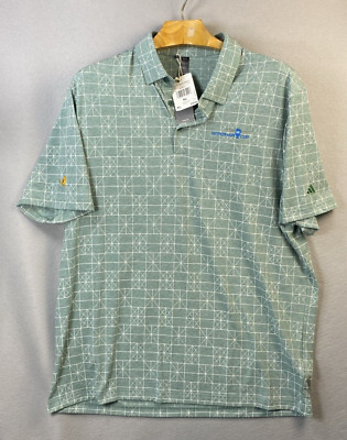 Adidas Go To NVTY Polo Shirt Mens XL Green Top Wynham Cup Logo New With Tag $85