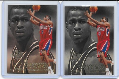 その他 ALLEN IVERSON FLAIR SHOWCASE RC CARD 2) 1996 Flair Showcase ROW 2 Allen Iverson RC LOT HOF Base