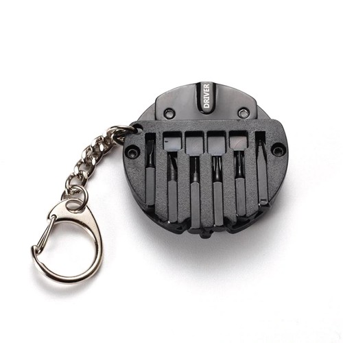 7in1 EDC Multitool Schlüssel Bund Anhänger Taschenmesser Multifunktionswerkzeug - Bild 10 von 12