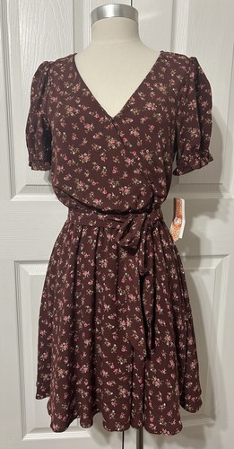 GB Gianni Bini Women’s Brown Floral Dress NWT Size S