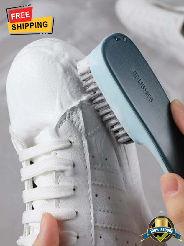 1Pc Shoe Cleaning Brush - Plastic Clothes Scrubbing Tool For Household Cleaning