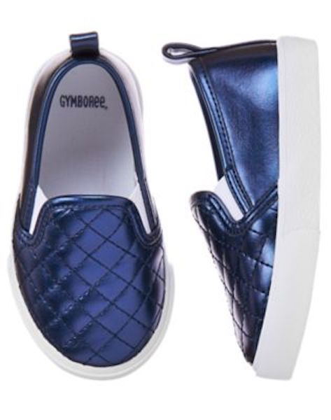 Scarpe sneakers Gymboree Plum Pony blu bambina bambino nuove con etichette 04 5 6 4