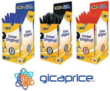 PENNE BIC CRISTAL A SFERA 1 mm NERE BLU ROSSE 10 20 50 100 PEZZI PER COLORE