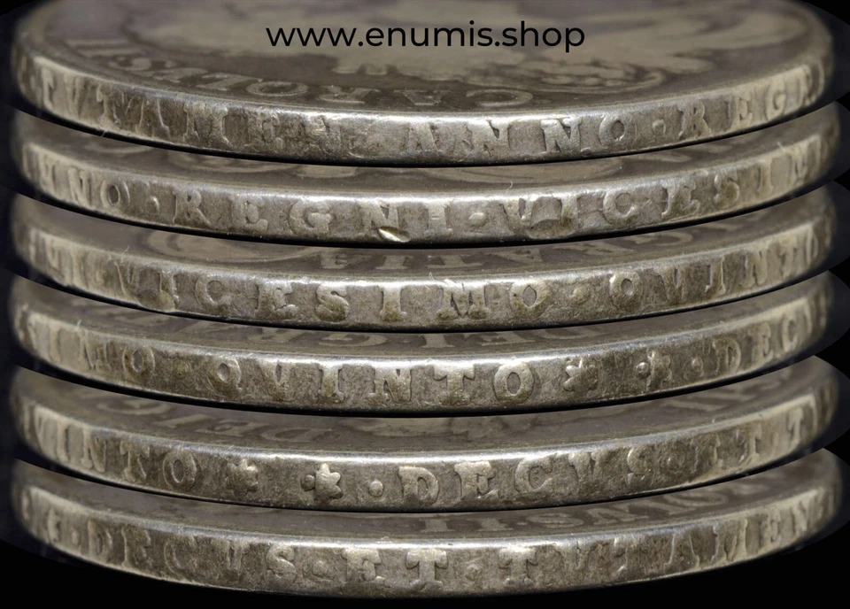 Великобритания, Карл II, Crown 1673, Vicesimo Qvinto, тонкий + - Изображение 4 из 4