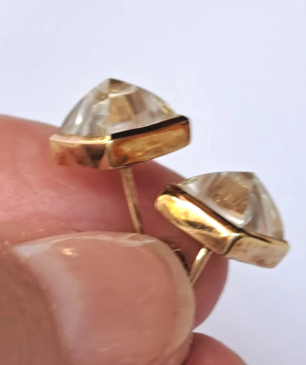 Qvc gold clearance stud earrings