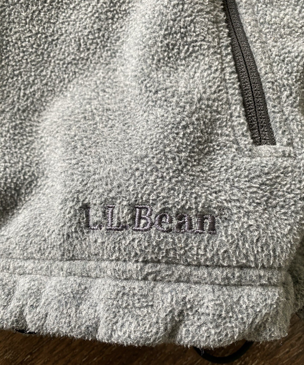 ARC'TERYX Giacca pile LL Bean Polartec XL grigio manica lunga preppy maglione outdoor uomo