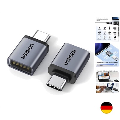 UGREEN USB C auf USB OTG Adapter 2 Stück 10Gbps USB C Stecker auf USB 3.2