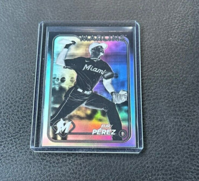 2024 Topps Chrome Eury Perez Negative Refractor