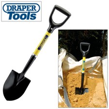 DRAPER MINI ROUND POINT NOSE FIBREGLASS SHOVEL SNOW SCOOP DIGGING SPADE 57569