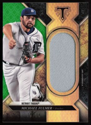 2017 Topps Triple Threads Single Jumbo Unity Relics Emerald Michael Fulmer /18