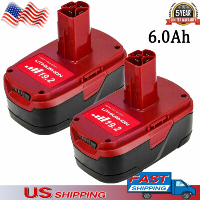 6.0Ah For Craftsman 19.2V XCP Lithium-ion C3 Diehard 11375 Battery PP2025 PP2030