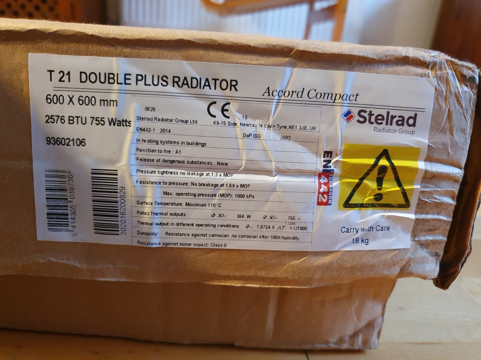 Stelrad Radiator. 600 x 600 T 21 Double Plus Radiator. Boxed. New eBay
