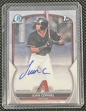 2023 Bowman Chrome Juan Corniel 1st Prospect Autograph Auto #CPA-JCL