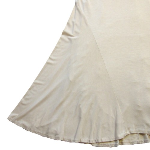 NWT Ralph Lauren Blue Label Short Sleeve Maxi in Cream Stretch Jersey Dress S - Picture 6 of 7