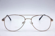 Modern Optical Hunter Gold Aviator Eyeglasses Frames 55-18-145