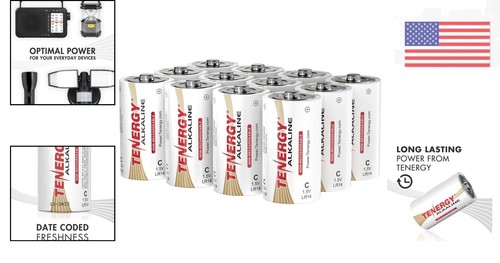 Eco-Friendly 12 C Alkaline Batteries - Anti-Leak Design with 10- Shelf Life - Picture 2 of 8