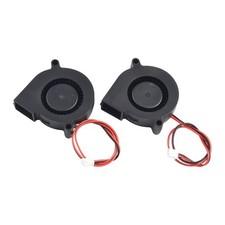 Powerful Airflow 2PCS 5015 Blower Fan DC12V24V Oil Bearing Centrifugal Cooling