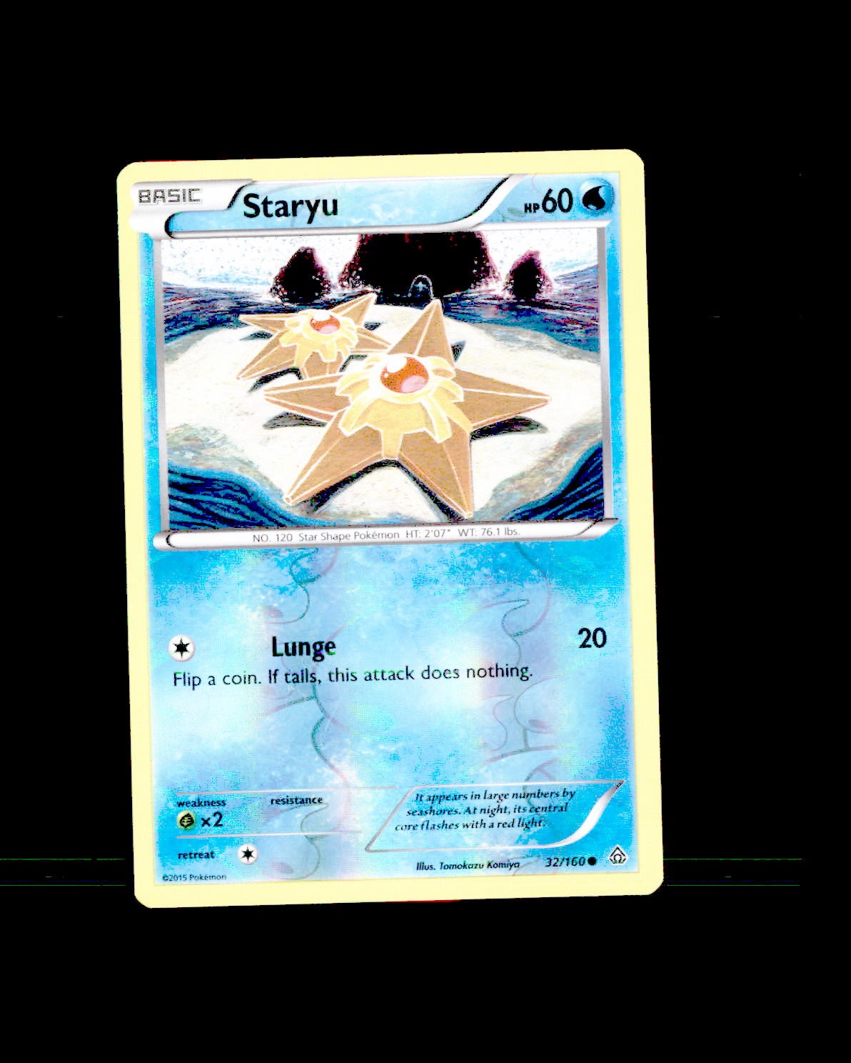 NM TOMOKAZU KOMIYA XY - Primal Clash Reverse Holo Staryu 32/160