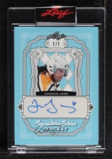 2021-22 Leaf Signature Series Light Blue 1/1 Jaromir Jagr #SSH-JJ1 Auto 1cp2