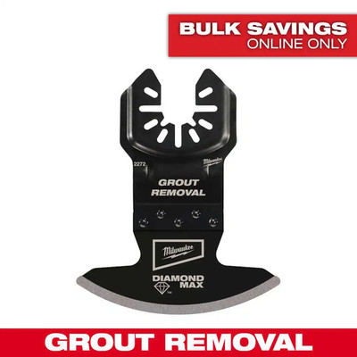 Milwaukee Universal Fit Open Lok Diamond Grit Grout Removal Multi Tool Blade