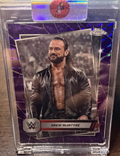 2023 Topps Chrome WWE Drew McIntyre #19 RAW Purple Cracked Ice /10