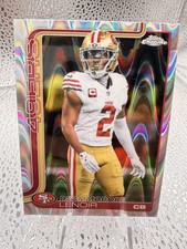Topps 2025 Chrome Refractor Deommodore Lenoir San Francisco 49ers #269