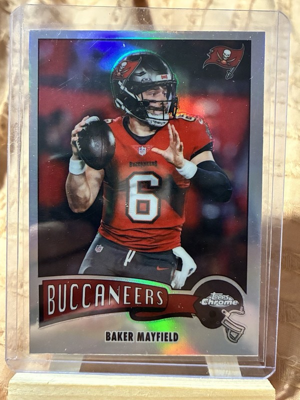 2025 Topps Chrome - 1975 Topps Baker Mayfield #1975-31 Refractor