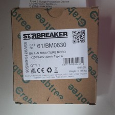 Crabtree Starbreaker 61/BM0630 Miniature RCBO 6A 230/240V 1+N RCD