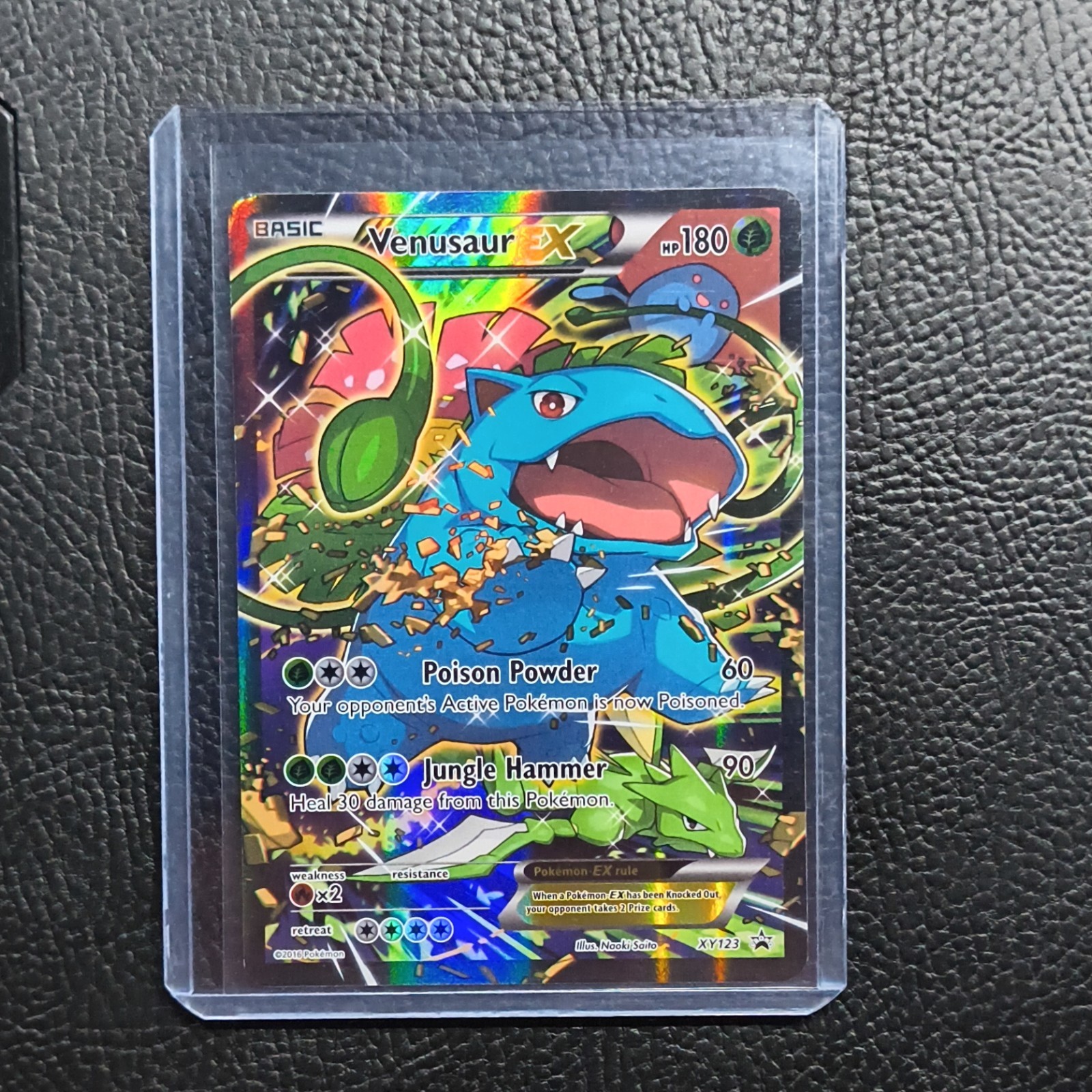 Pokémon Venusaur EX XY123 XY Full Art Promo Holo 180 HP Card