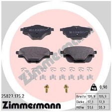 Satz Bremsbeläge 24033277 Bremsklötze hinten für Opel Astra L OV5