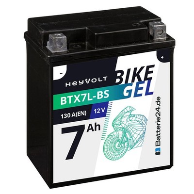 GEL Motorradbatterie 7Ah 12V 50614 BTX7L-BS CTX7L-BS FTX7L-BS HTX7L-BS DTX7L-BS