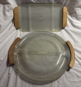 Vintage Electriglas Warming Trays Designed By Russell Wright