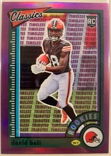 2022 Classics Timeless Tributes Premium Edition PURPLE /35 David Bell Rookie RC