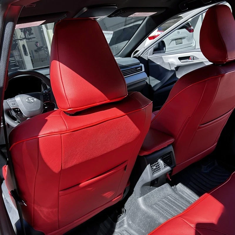 适用于 2007 - 2024 丰田 CAMRY MOTOPTES 定制汽车座椅皮革保护套 防水 — 第 2/4 张图片