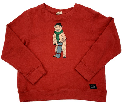 Unisex Kid Soft Long Sleeve Pullover Sweater Bear Skateboard Feather  4 Arrow 8