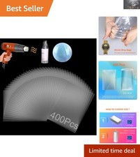 400 Pcs 4x6 Inch Crystal Clear PVC Shrink Wrap Bags for Versatile Packaging