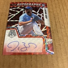 2022 Mosaic AUTO RED ROOKIE Jake Brentz RC #RAM-BR Royals Baseball Card (e9)