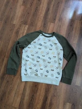 Star Wars Jumping Beans Droids C3PO R2D2 Ships Fleece Sweatshirt Size 12 EUC