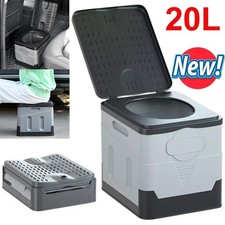 20L Portable Folding Toilet Car Outdoor Travel Potty for Camping Hiking Beach U