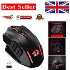 Image of M913 Elite Gamer Mouse: 16000 DPI Wireless & Wired with RGB & 80 Hr Battery Life