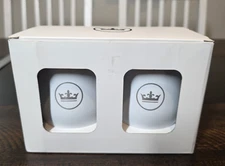 Peter Millar Golf 2 Insulated Tumblers & Lids White Wine Glass Drinking Cup NEW