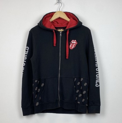 The Rolling Stones Zip Code Tour Full Zip Hoodie Sweatshirt Herren Gr.M Schwarz