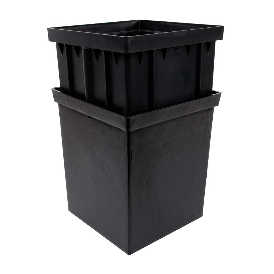 1216 Catch Basin Riser for 12 Inch Square Catch Basin Drain and 12 Inch ...