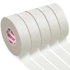 5 Rolls Painters Tape White, 24mm x 50m Masking Tape for Painting Multi-Surface