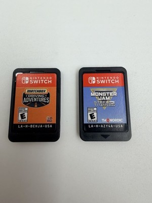 Lot Of 2 Nintendo Switch Games Monster Jam Steel Titans 2 & Matchbox Driving