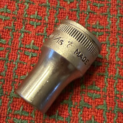 1947 Snap-on Tools 7/16'' Socket 1/2  Drive USA   Excellent